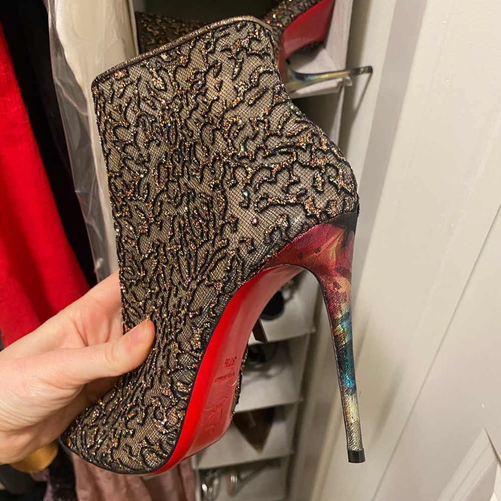 COPY - Mesh glitter CHRISTIAN LOUBOUTIN bootie